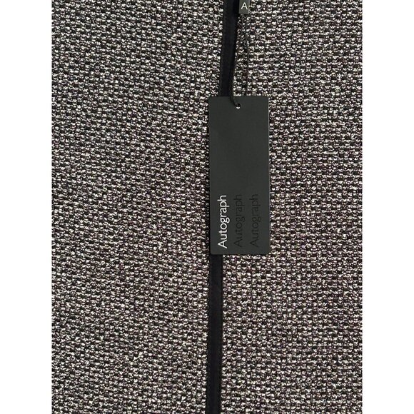 Marks & Spencer Autograph  Boxy Short Sleeve Top Tweed Black Piping UK 14/US 10 - Picture 8 of 11